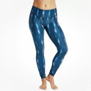 Calia by Carrie Underwood Printed Ruched Ankle Workout Leggings Size M Athletic